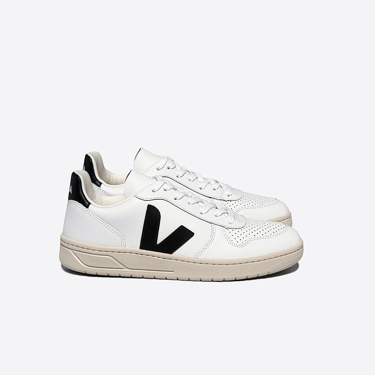 veja sneakers v-10 leder weiss VX0200005 Lateral view