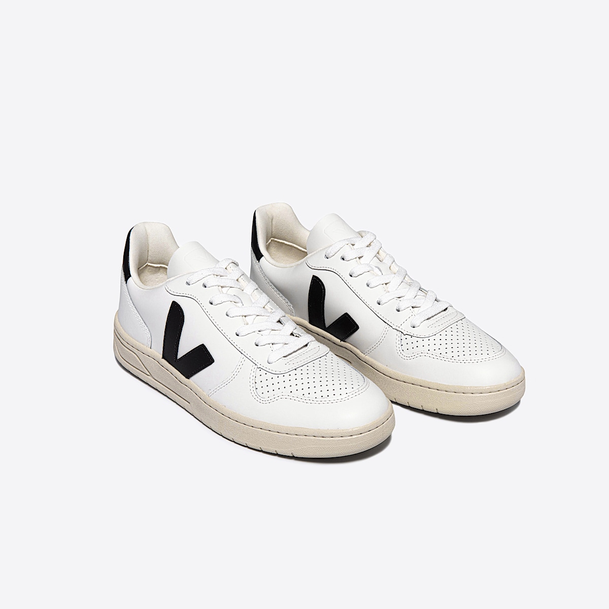 veja sneakers v-10 cuero blanco VX0200005 Top view