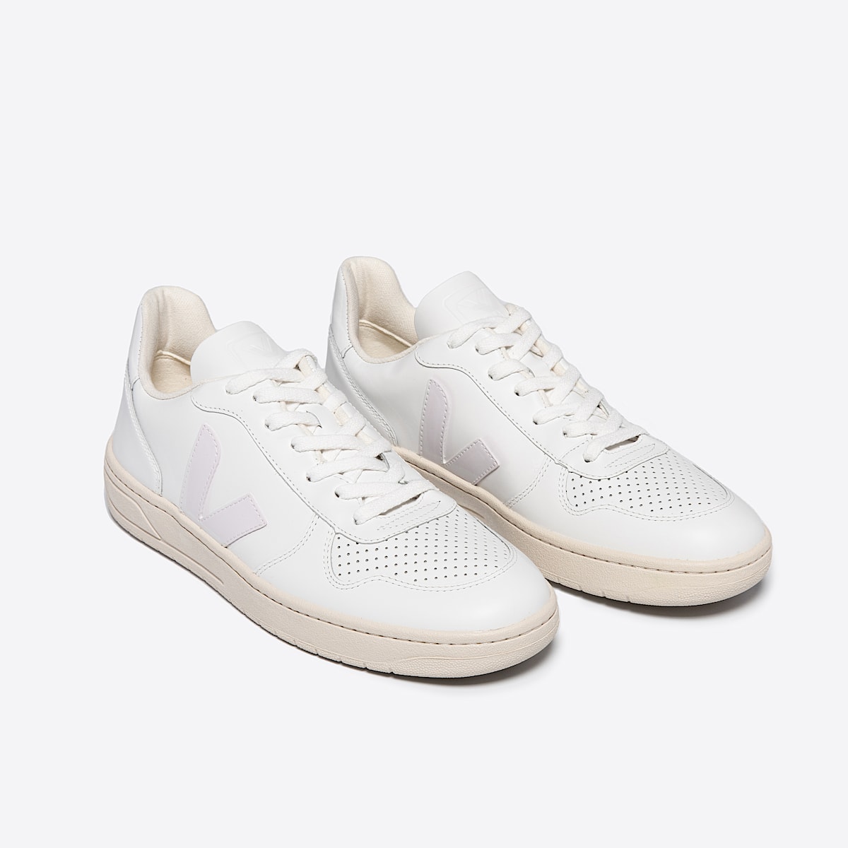 veja sneakers v-10 leather white VX0201270 Top view