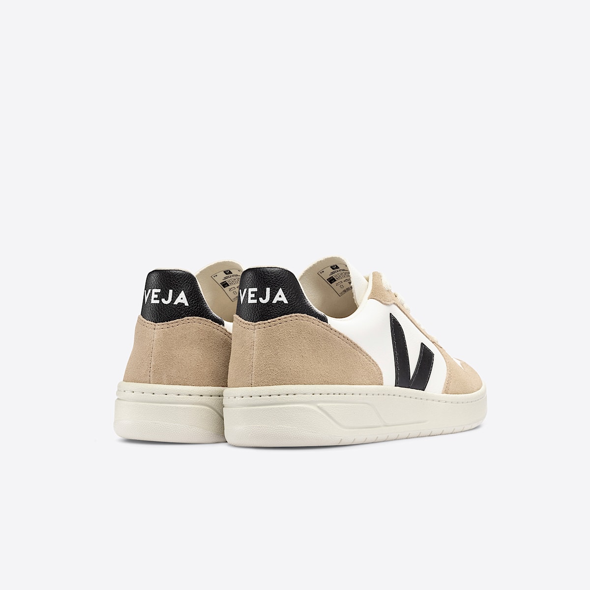 veja sneaker v-10 leder weiss VX0503138 Back view