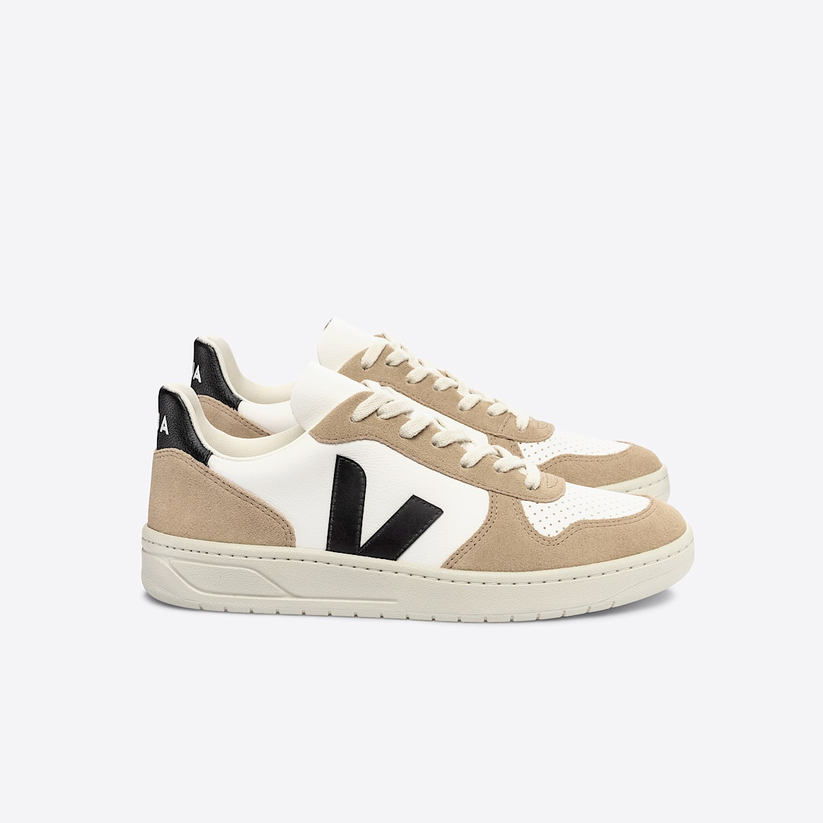 veja baskets v-10 cuir blanc VX0503138 Lateral view