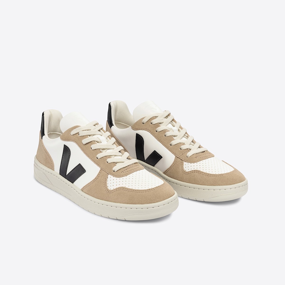 veja baskets v-10 cuir blanc VX0503138 Top view