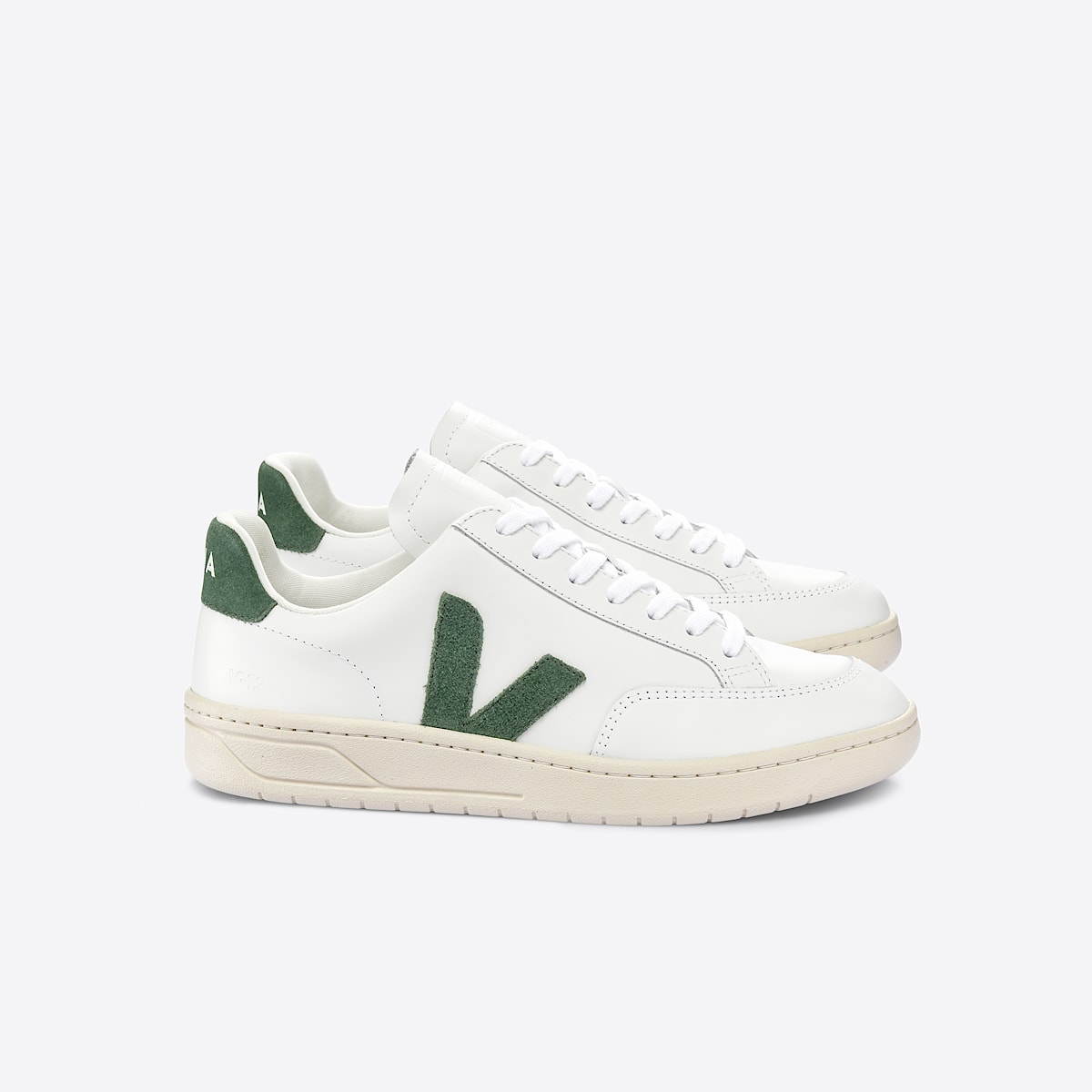 veja baskets v-12 cuir blanc XD0202336 Lateral view