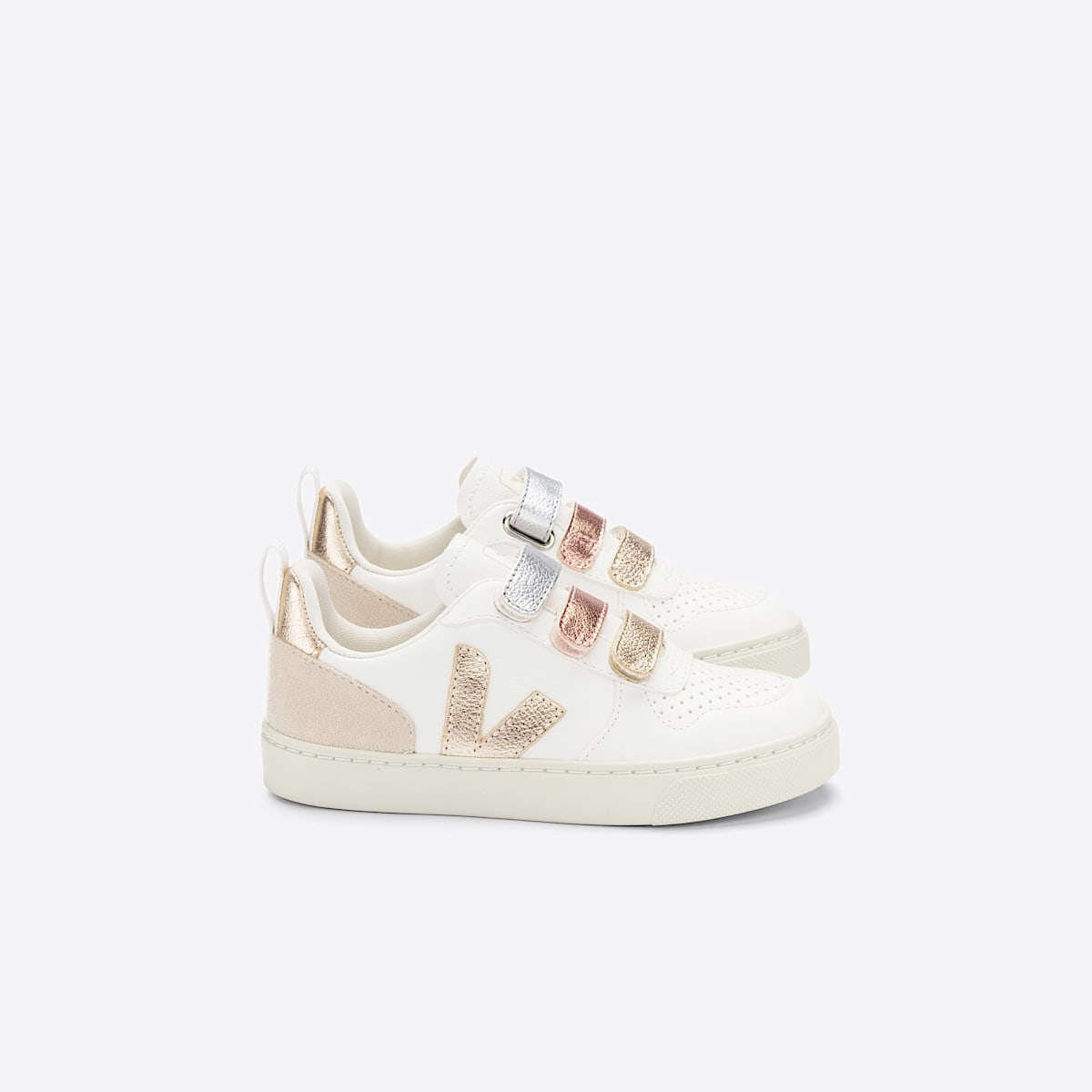 veja sneaker small-v-10 leder mehrfarbig CV0502894 Lateral view