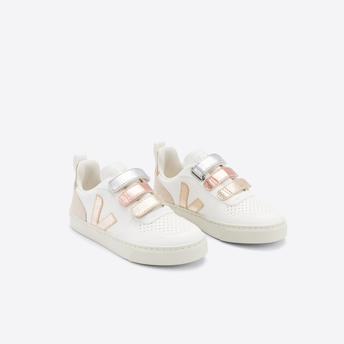 veja sneaker small-v-10 leder mehrfarbig CV0502894 Top view