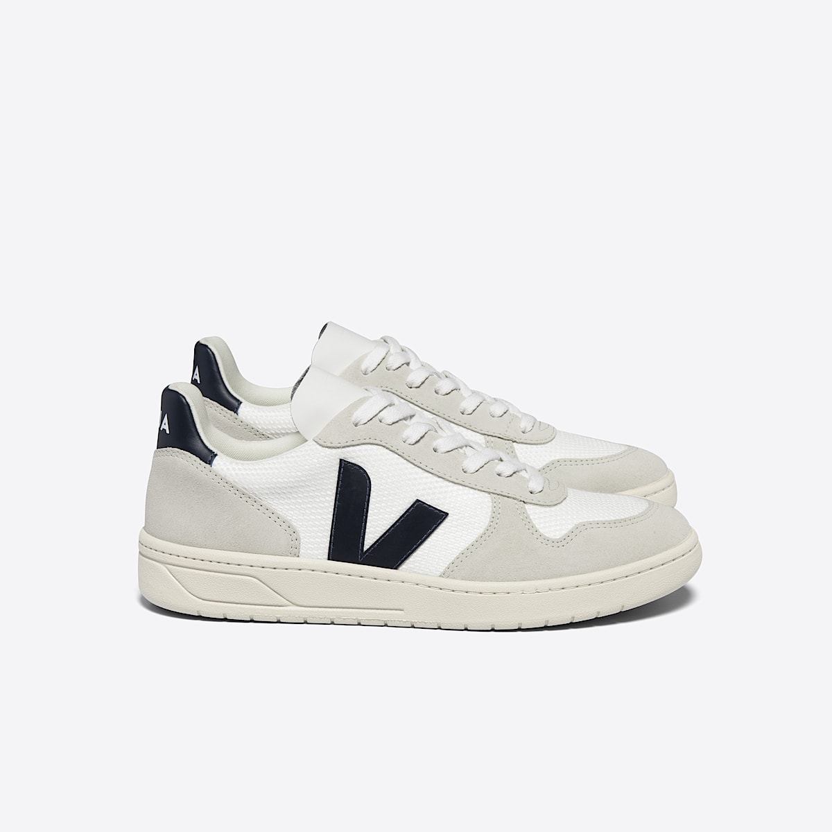 veja sneaker v-10 bio-baumwolle weiss VX0101380 Lateral view