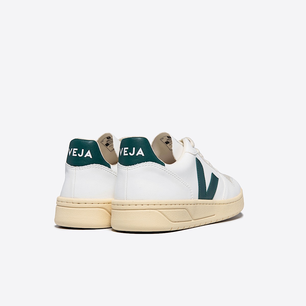 veja sneakers v-10 cuir blanc VX0703143 Back view