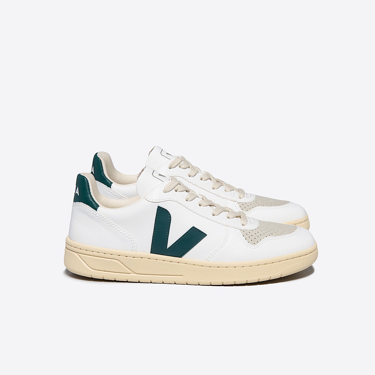 veja sneakers v-10 cuero blanco VX0703143 Lateral view