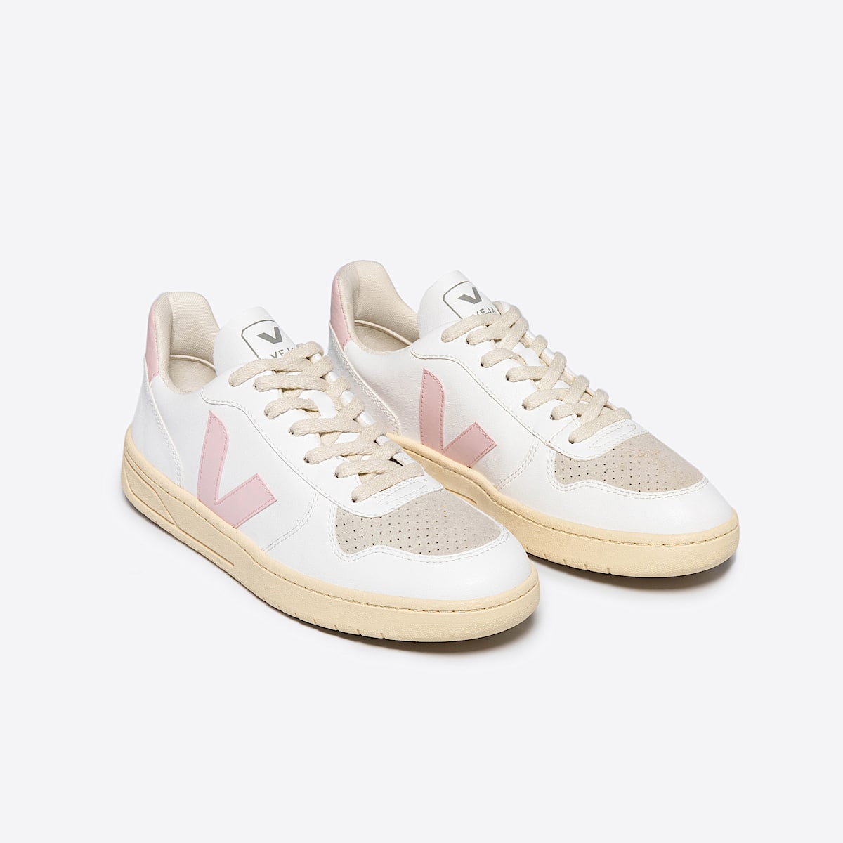 veja sneakers v-10 leather white VX0703131 Top view