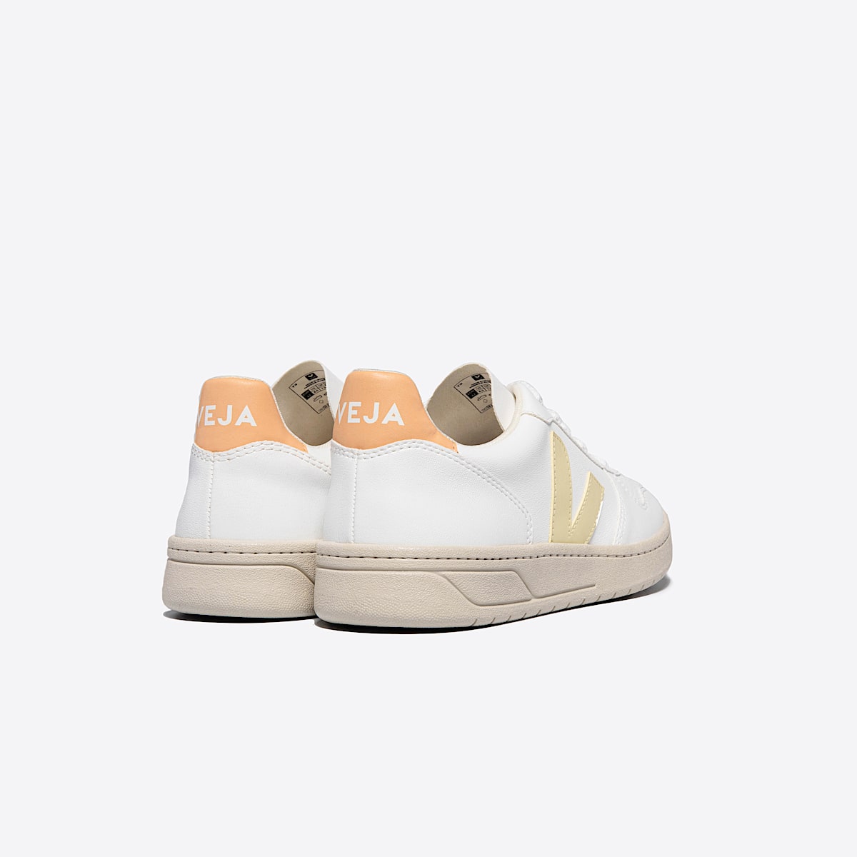 veja sneakers v-10 leather white VX0703103 Back view