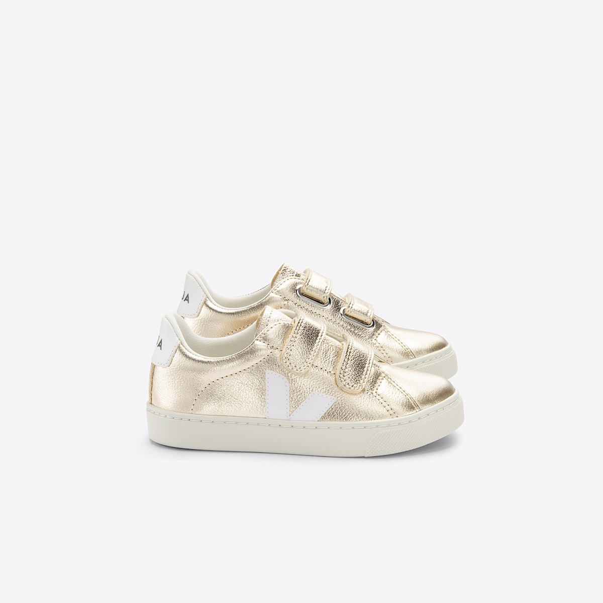 veja sneakers small-esplar leather gold SV0502418 Lateral view