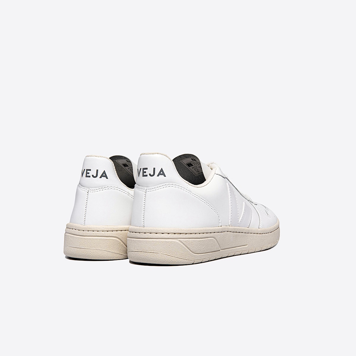 veja sneakers v-10 couro branco VX0201270 Back view