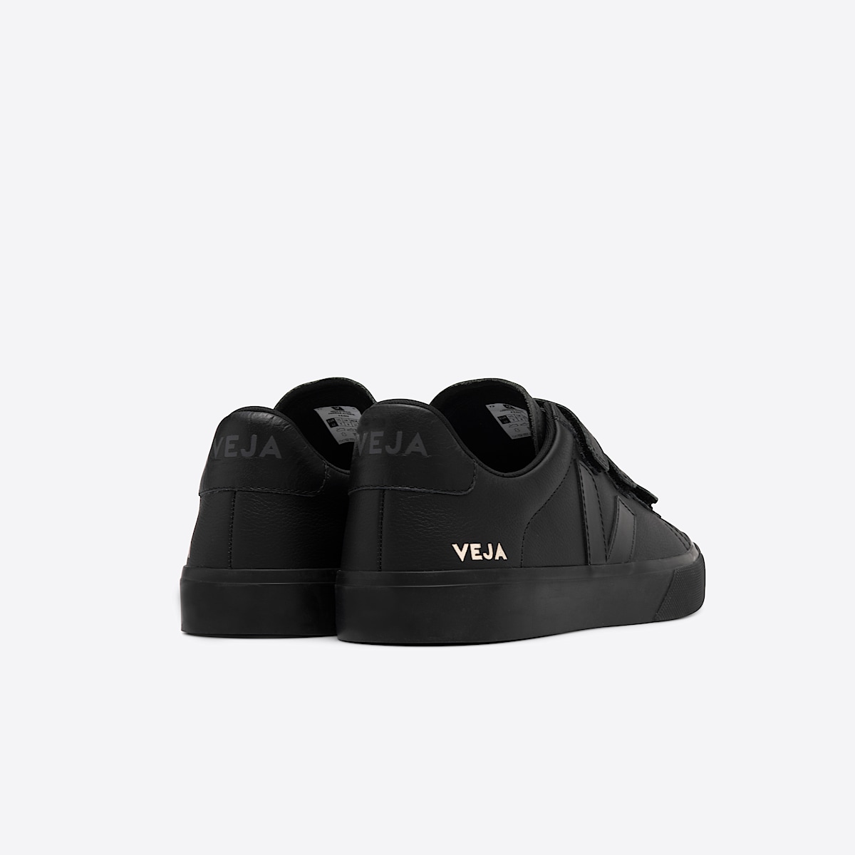 veja sneakers recife-logo leather black RC0502955 Back view