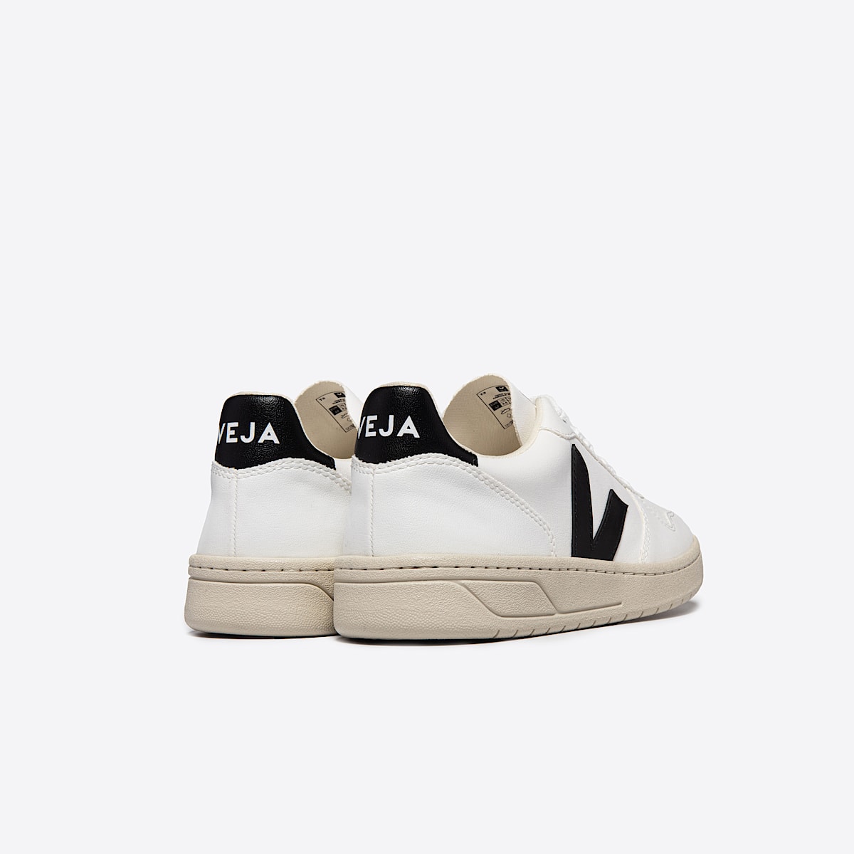 veja sneakers v-10 皮革 白色 VX0702901 Back view