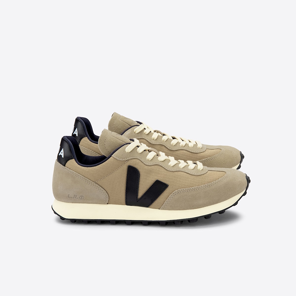 veja baskets rio-branco ripstop beige RB0103000 Lateral view