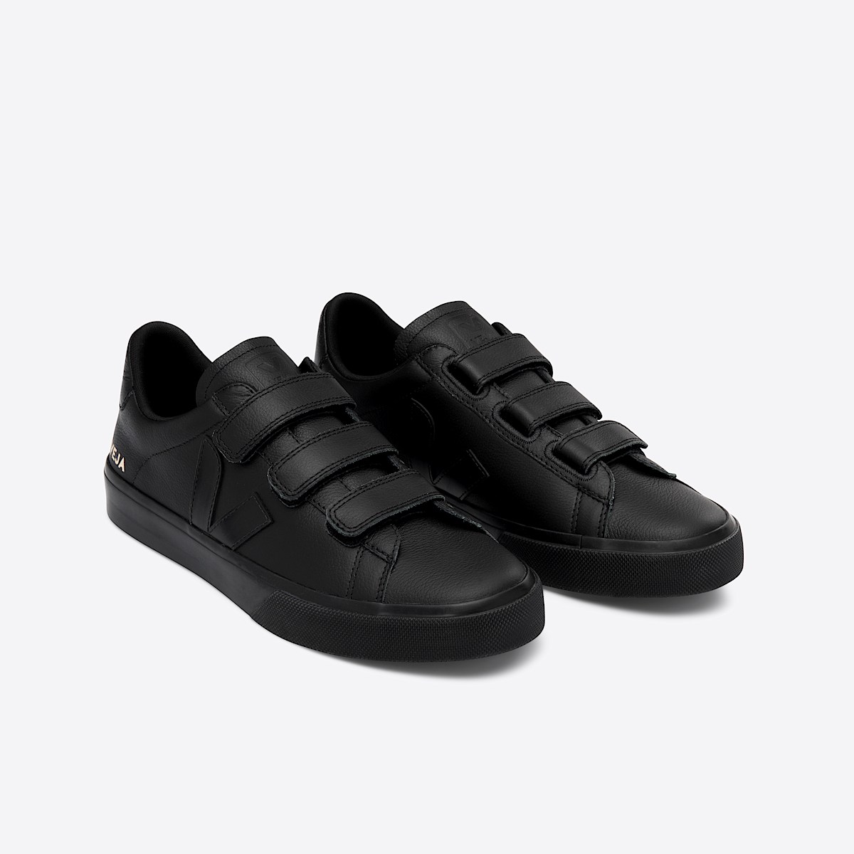 veja sneakers recife-logo leather black RC0502955 Top view