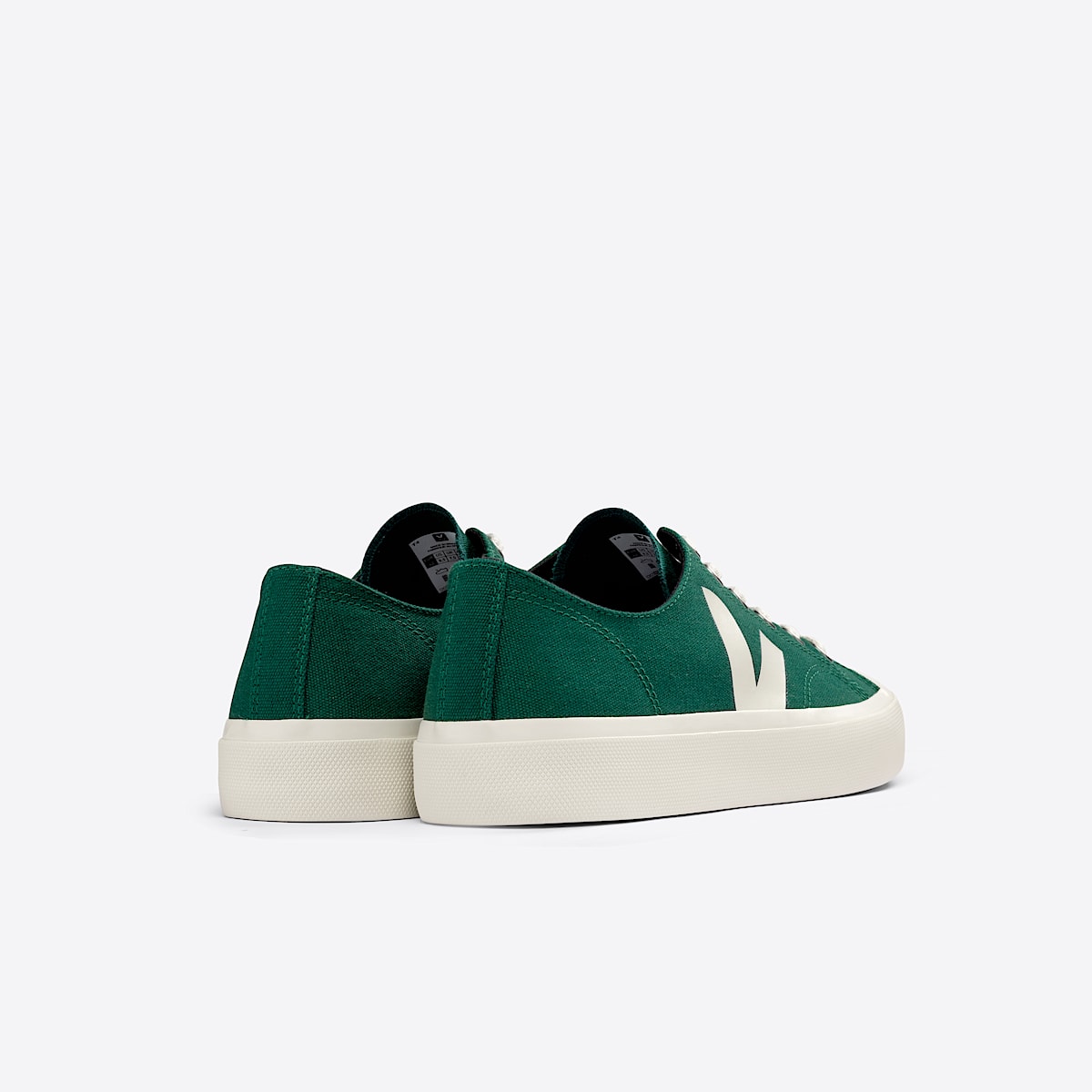 veja sneakers wata-ii-low organic-cotton green PL0102836 Back view