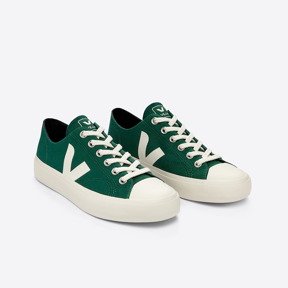 veja sneakers wata-ii-low organic-cotton green PL0102836 Top view