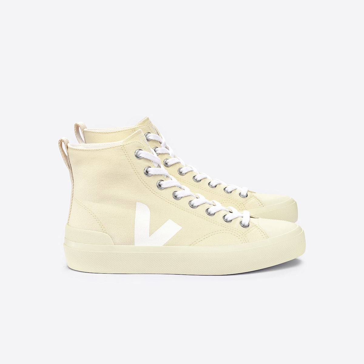 veja sneakers wata-ii organic-cotton beige PA0102898 Lateral view