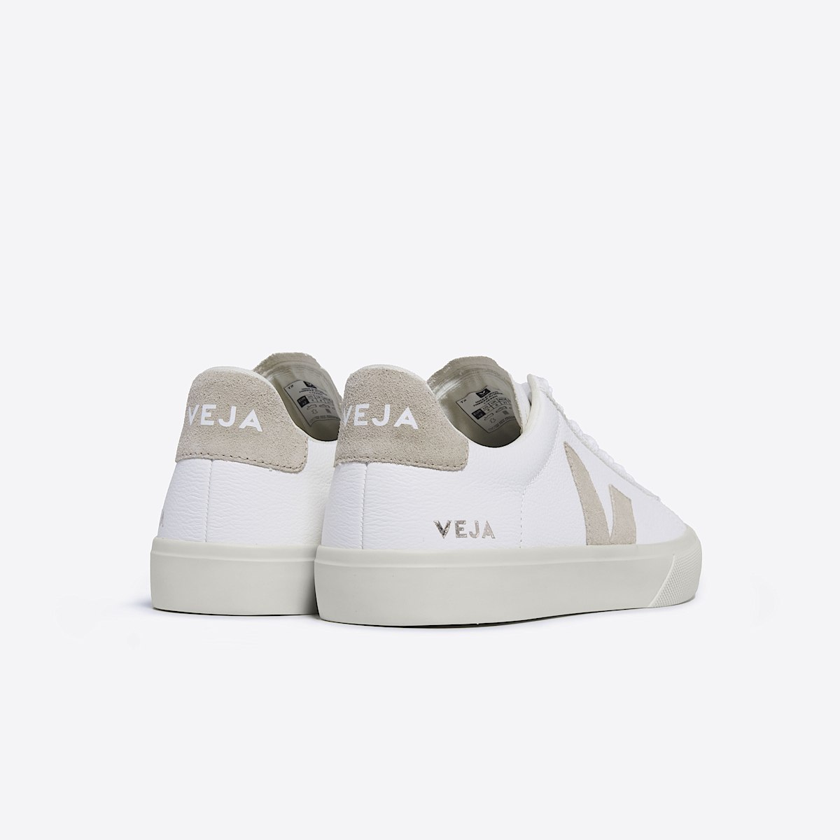 veja baskets campo cuir blanc CP0502920 Back view