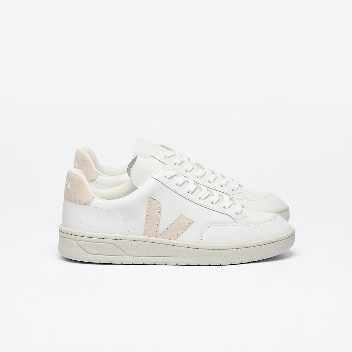 veja baskets v-12 cuir blanc XD0202335 Lateral view