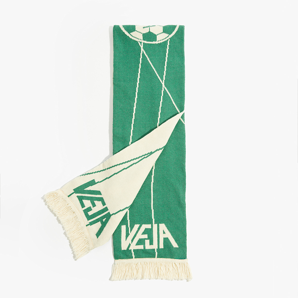 veja baskets scarf-panenka recyclé vert RF3521299 Lateral view