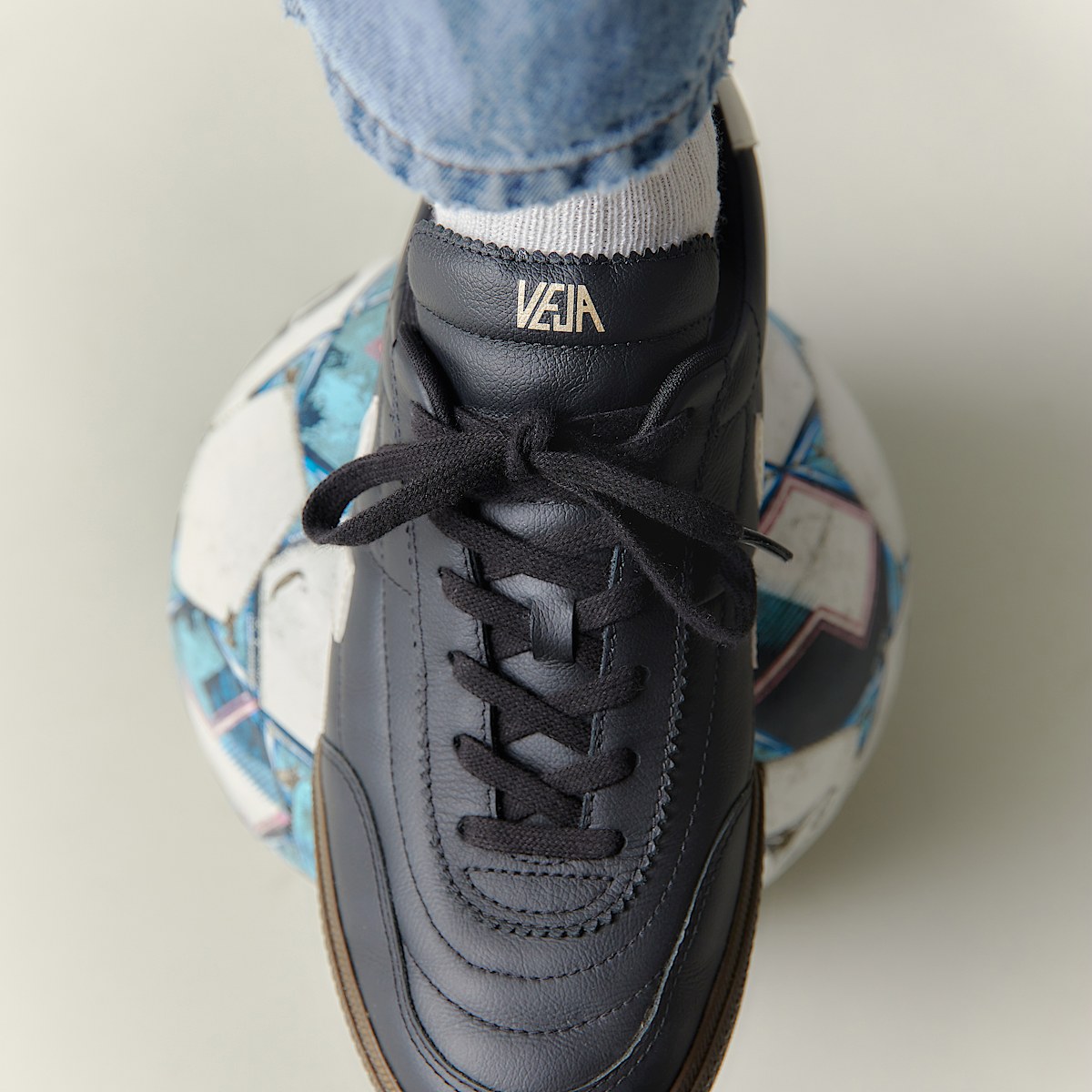 veja baskets panenka cuir-biologique noir FU2020707