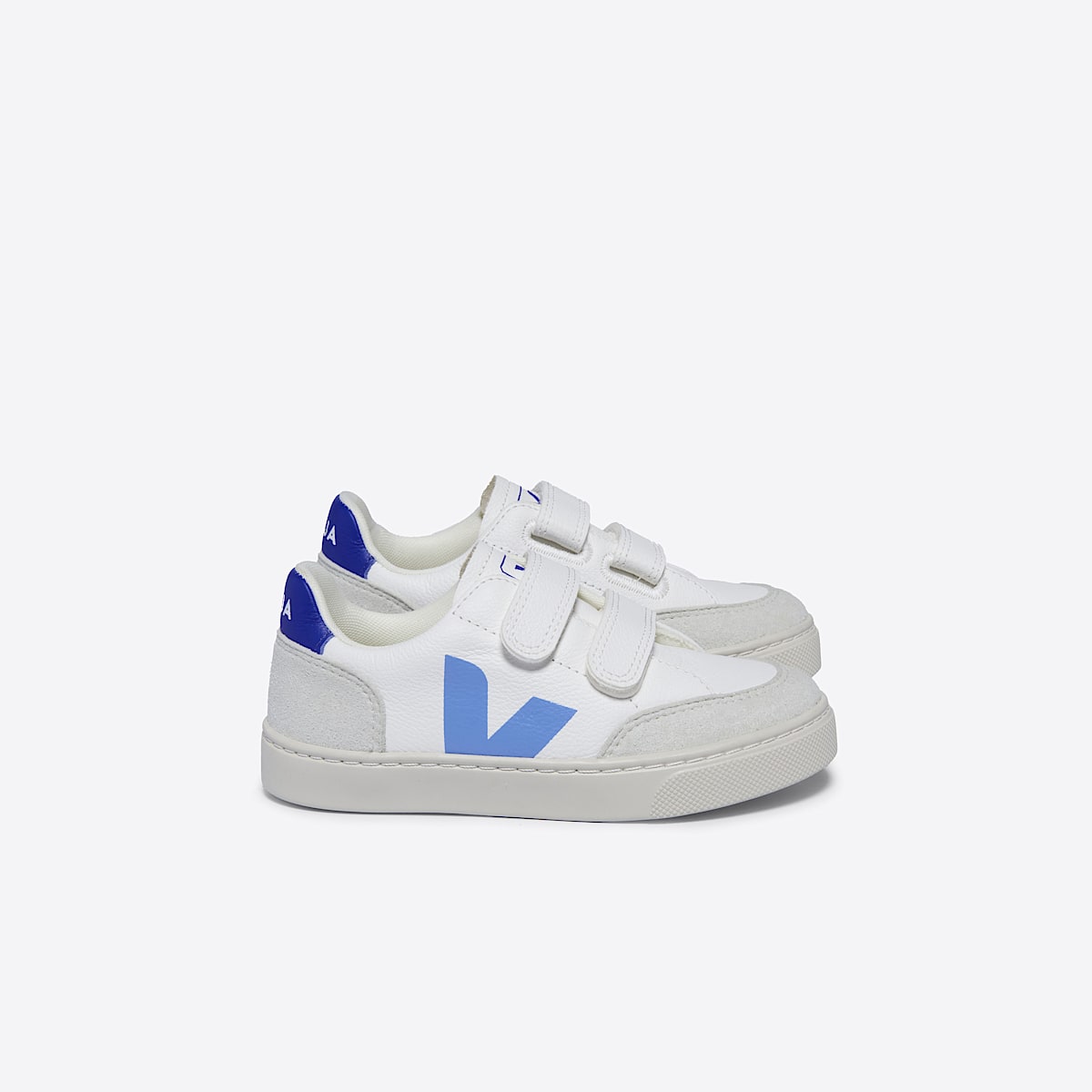 veja sapatilhas small-v-12 couro branco XV0503607 Lateral view