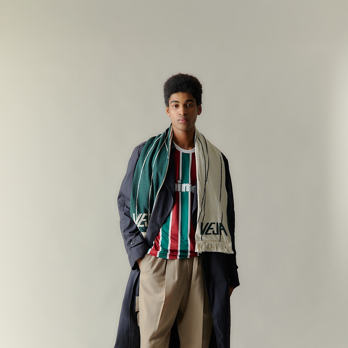 veja scarf-panenka recyclé vert RF3521212