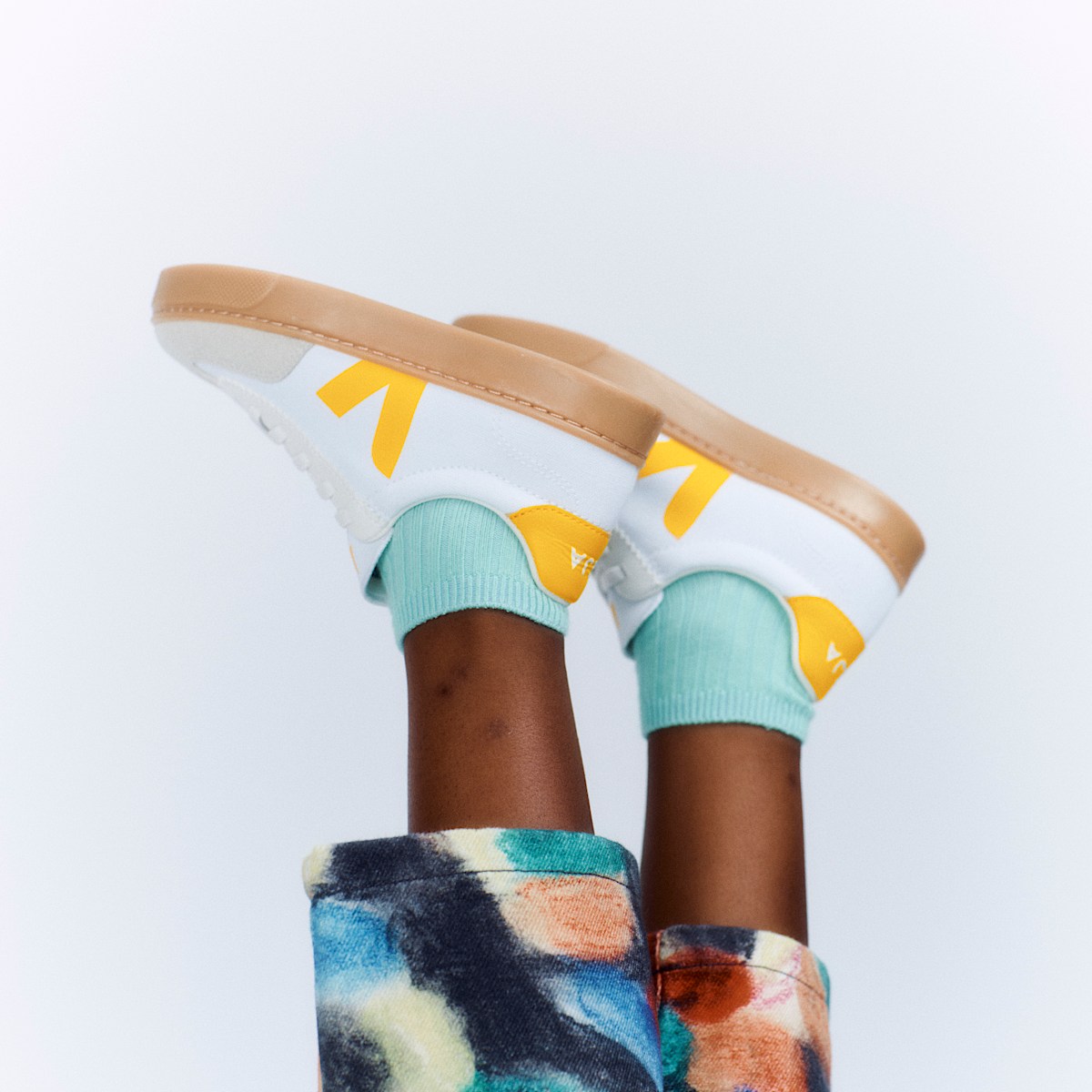 veja baskets small-volley coton-biologique blanc SY0120629