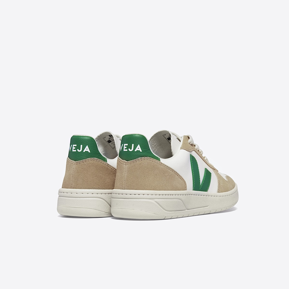 veja sneaker v-10 leder weiss VX0503146 Back view