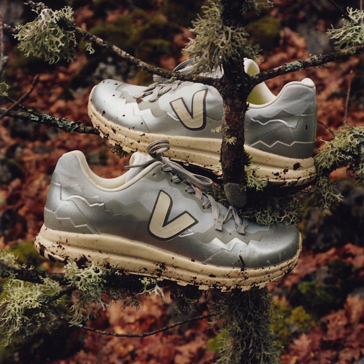 veja sapatilhas fitz-roy-light reciclado prateado FT2320588