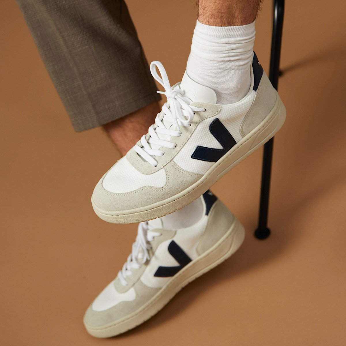veja sapatilhas v-10 reciclado branco VX0101380