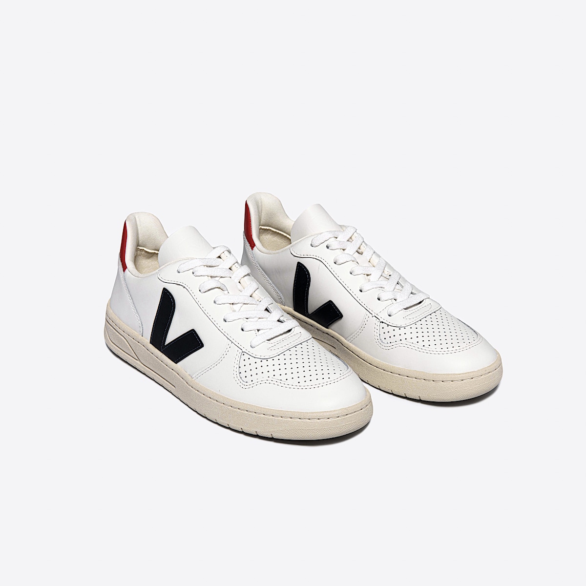 veja sneakers v-10 leather white VX0201267 Top view