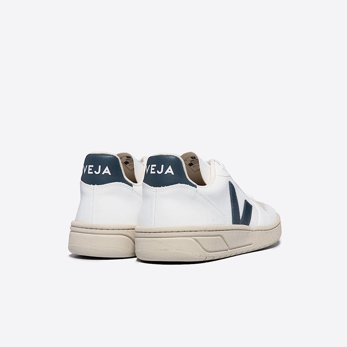 veja sneakers v-10 cuero blanco VX0702087 Back view