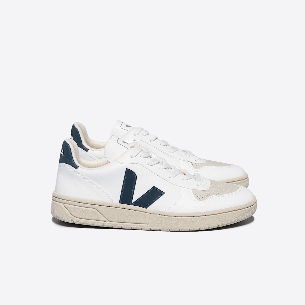 veja sneakers v-10 cuero blanco VX0702087 Lateral view