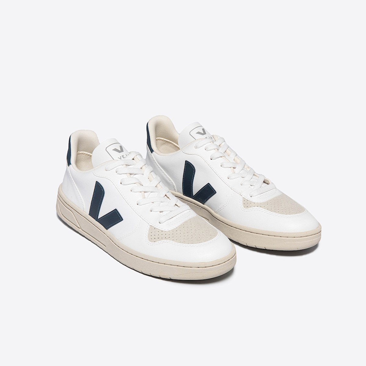 veja sneakers v-10 cuero blanco VX0702087 Top view