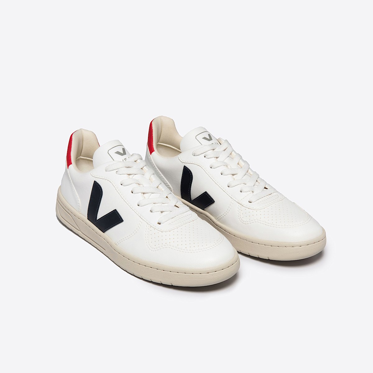 veja baskets v-10 cuir blanc VX0703096 Top view