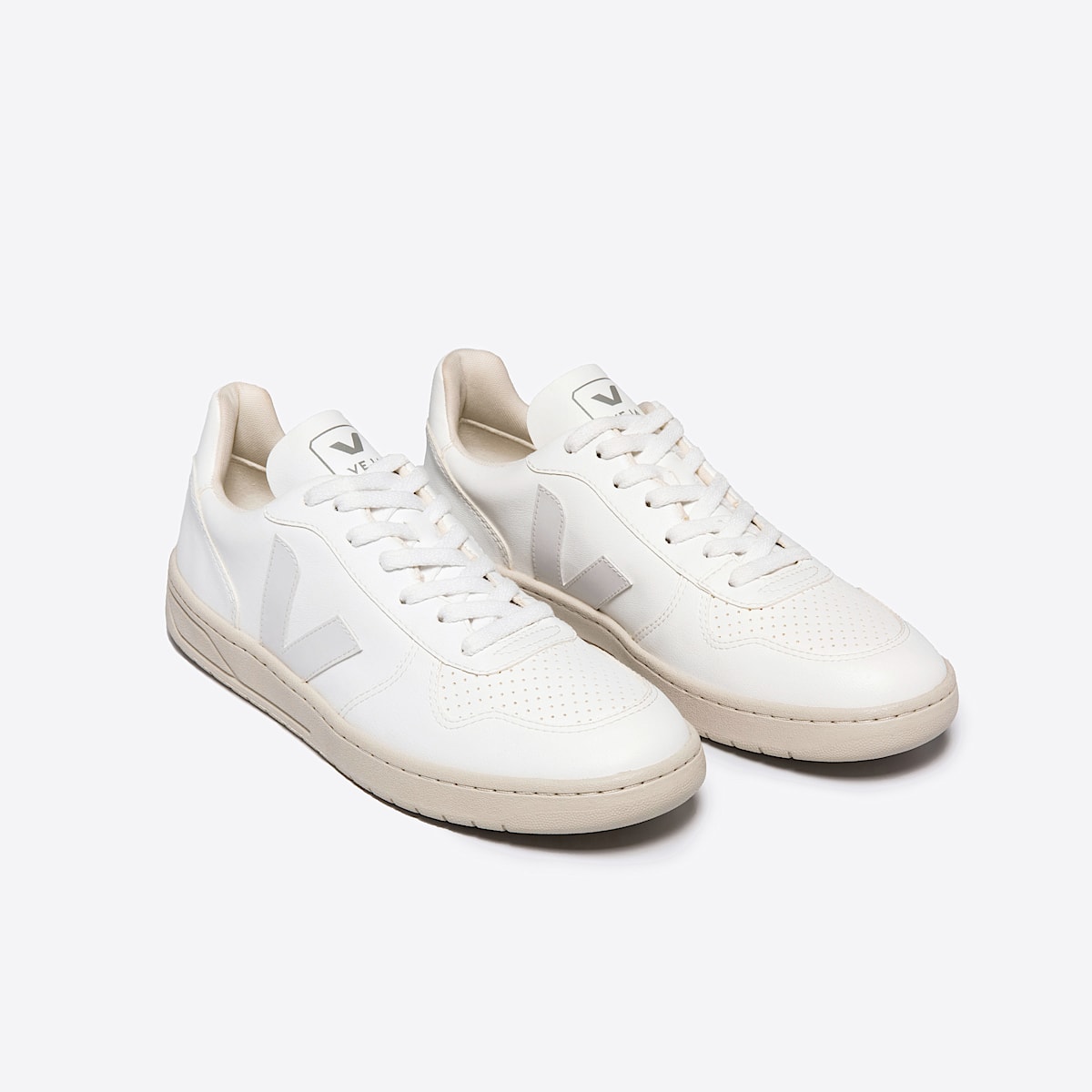 veja sneakers v-10 leather white VX0702892 Top view