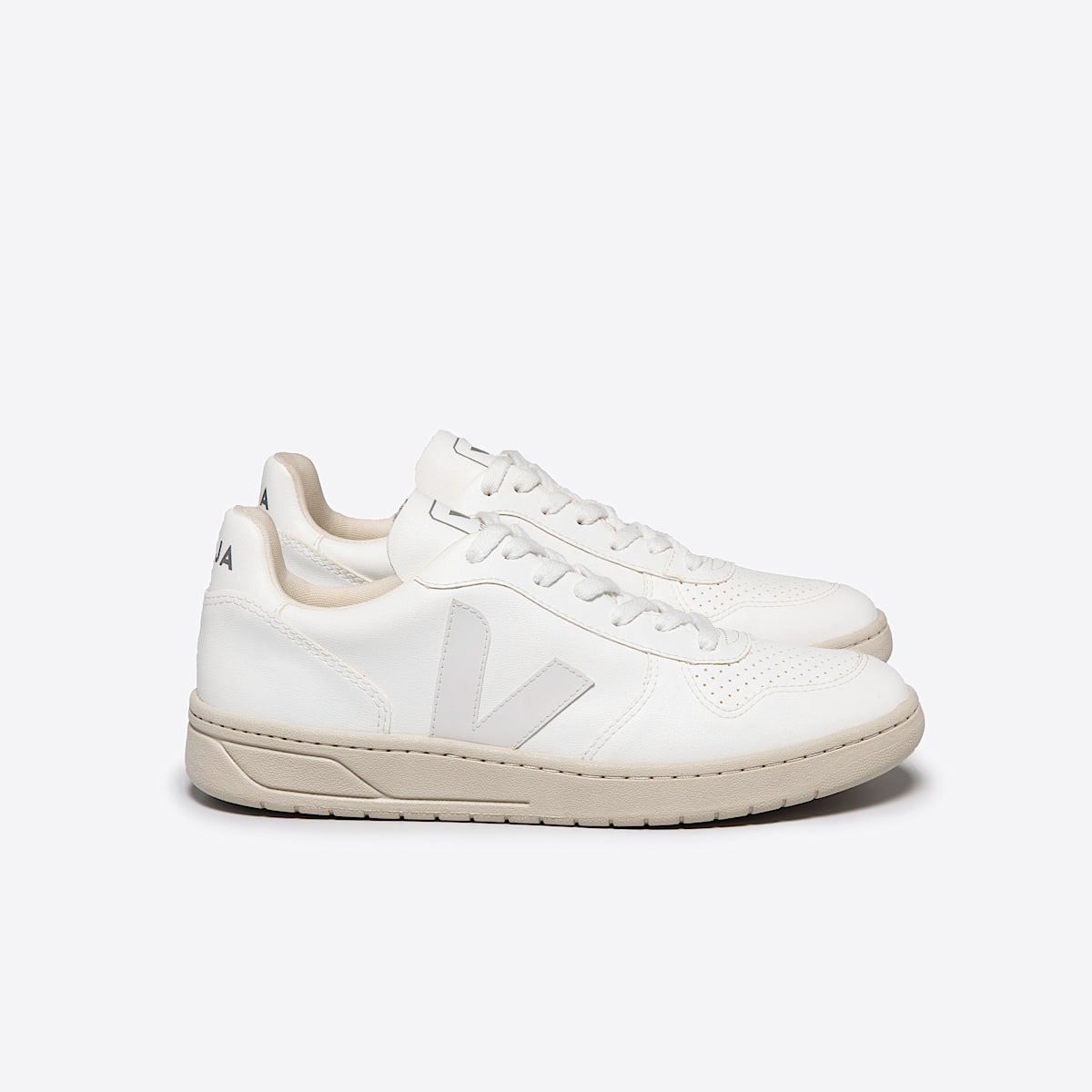 veja sneakers v-10 leather white VX0702892 Lateral view