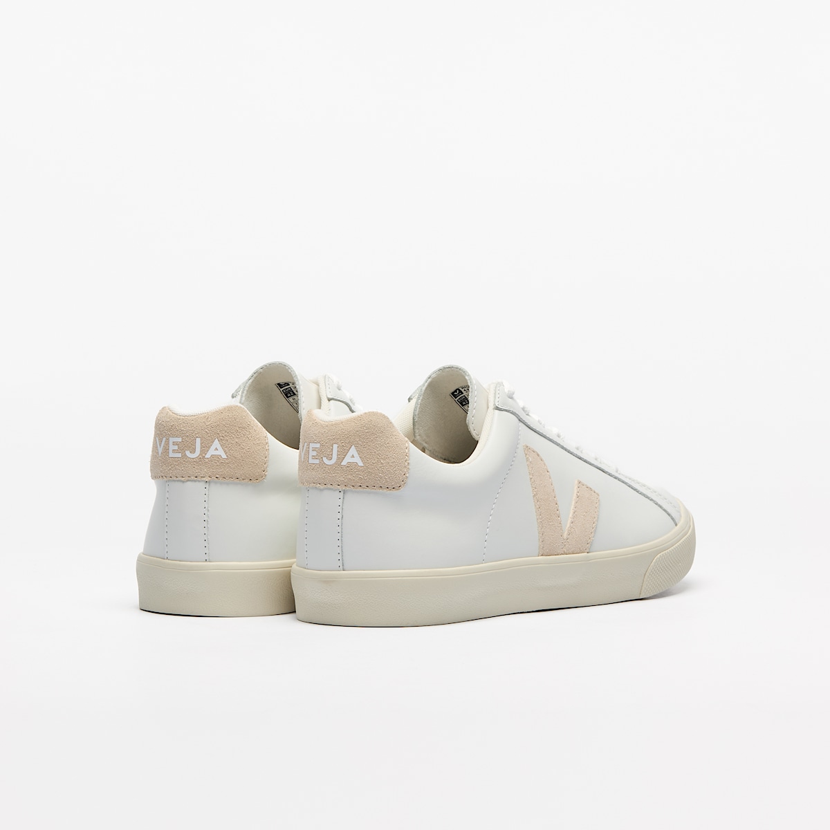 veja baskets esplar-logo cuir blanc EO0202335 Back view