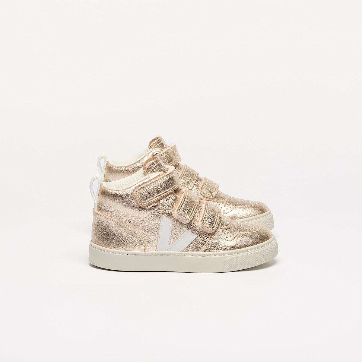 veja sneaker small-v-10-mid leder gold DV0503037 Lateral view