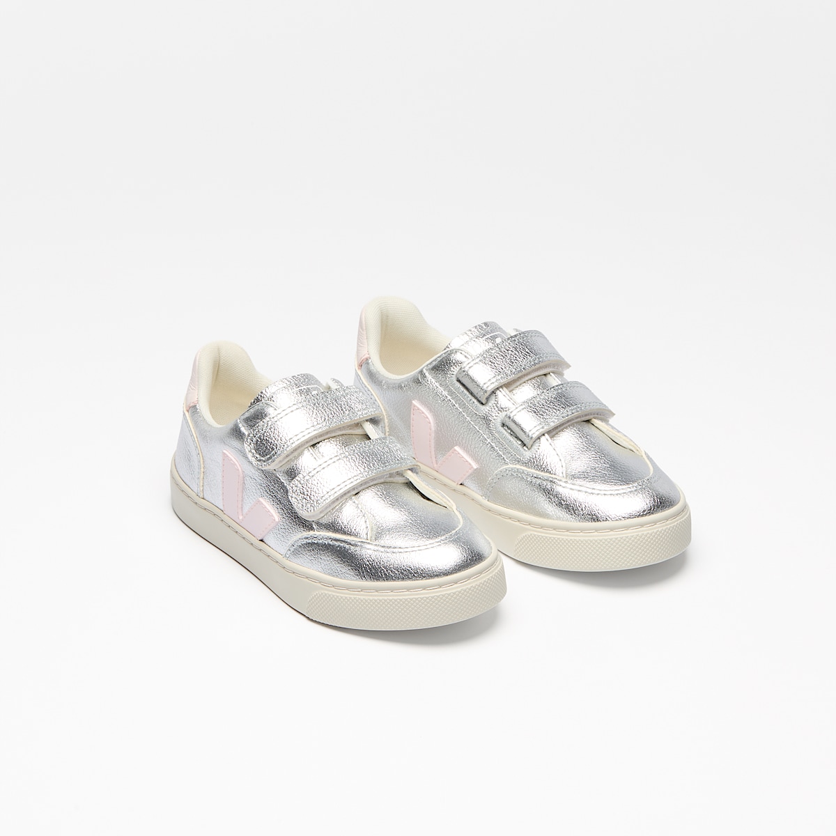 veja sneakers small-v-12 leather silver XV0503416 Top view