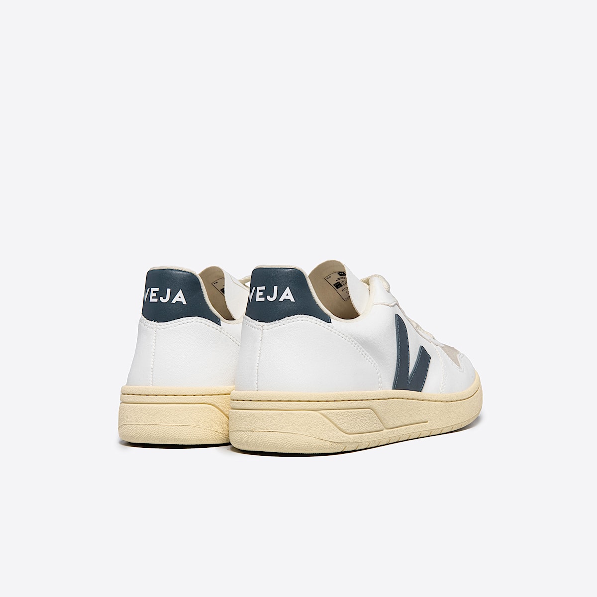 veja sneakers v-10 couro branco VX0703272 Back view