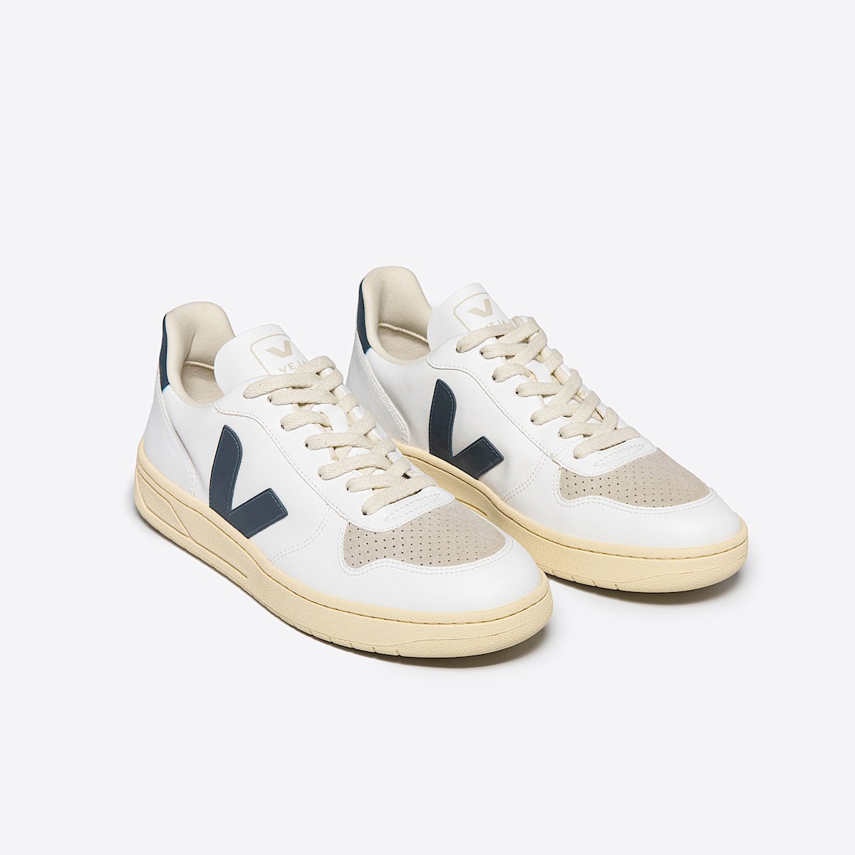 veja sneakers v-10 couro branco VX0703272 Top view