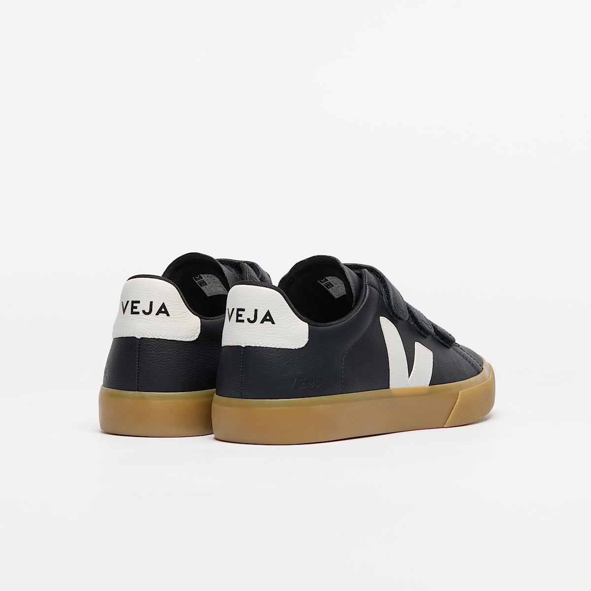 veja baskets recife-logo cuir noir RC0503698 Back view