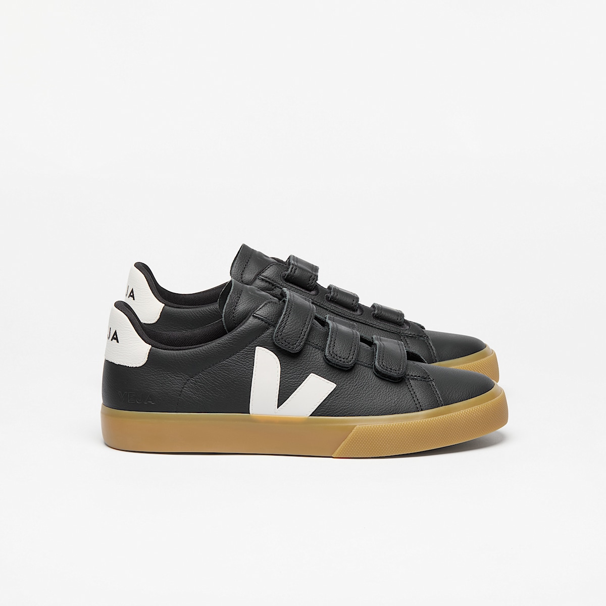 veja baskets recife-logo cuir noir RC0503698 Lateral view