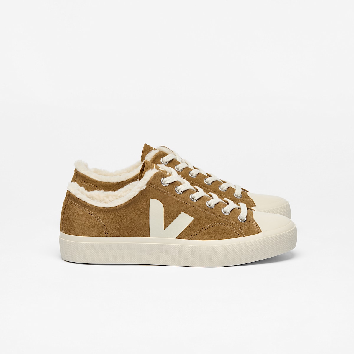 veja sneakers wata-ii-low-winter fured brown PW0303729 Lateral view