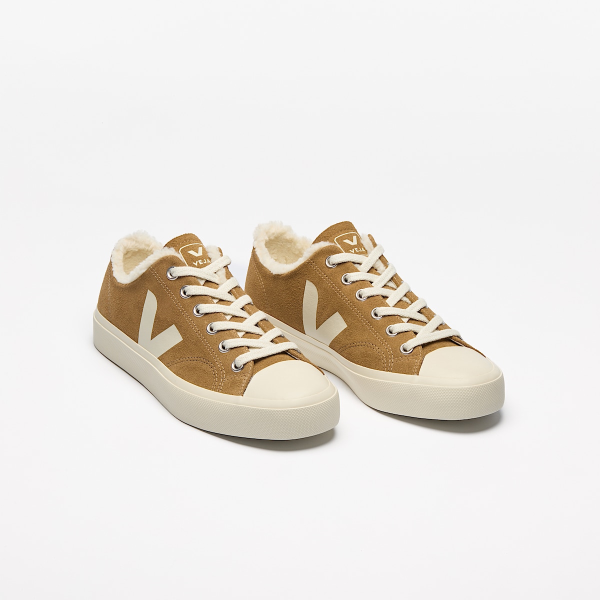 veja sneakers wata-ii-low-winter fured brown PW0303729 Top view