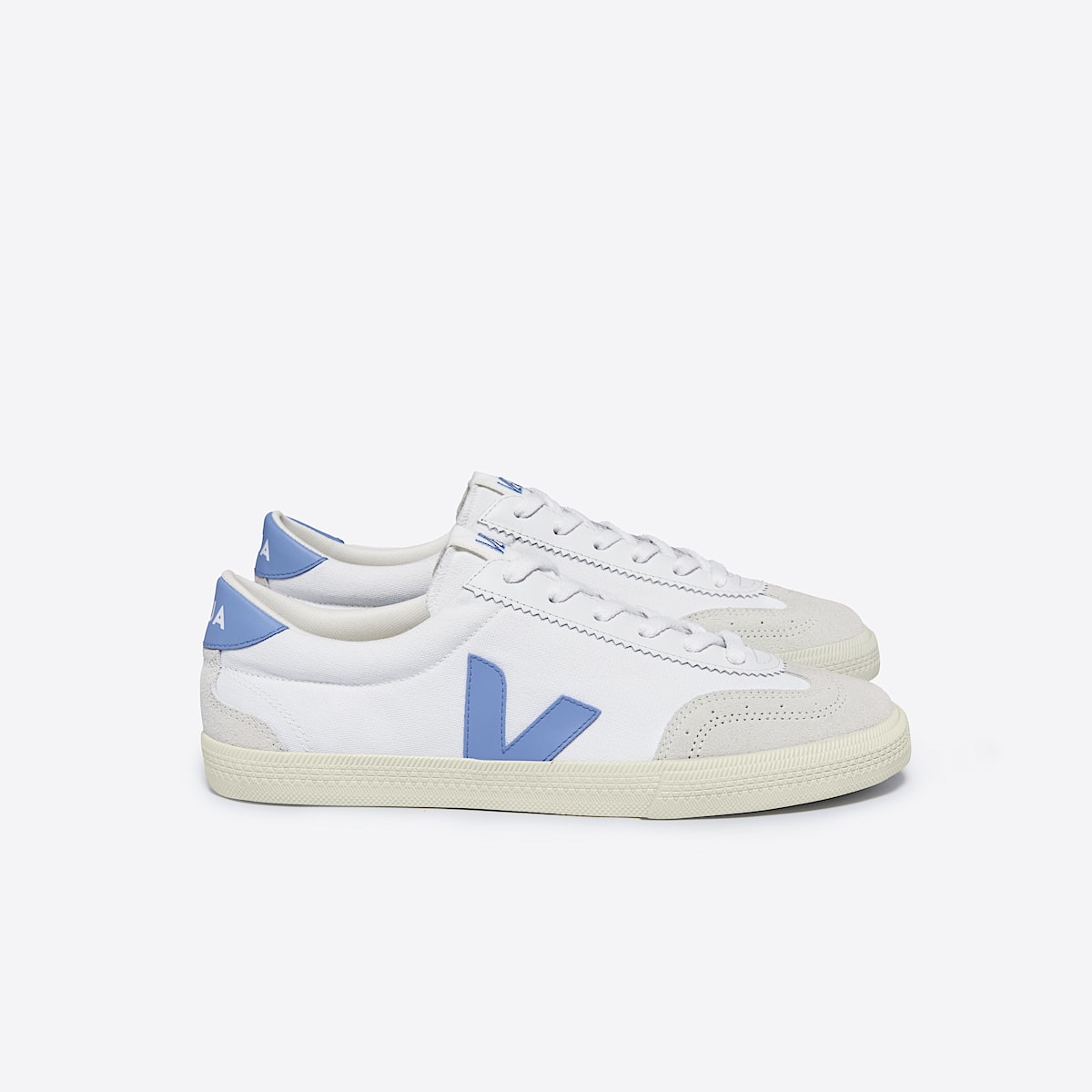 veja sneakers volley organic-cotton white VO0103648 Lateral view